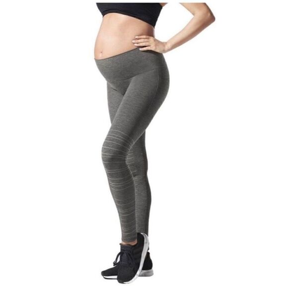 Blanqi Maternity Postpartum Sport Support Hipster Cuffed Leggings - Picture 1 of 9